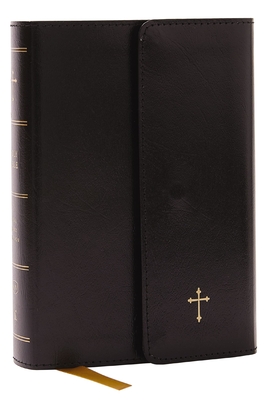 KJV Compact Bible w/ 43,000 Cross References, Black Leatherflex with flap, Red Letter, Comfort Print: Holy Bible, King James Version