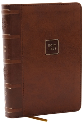 KJV Compact Bible w/ 43,000 Cross References, Brown Leathersoft, Red Letter, Comfort Print: Holy Bible, King James Version