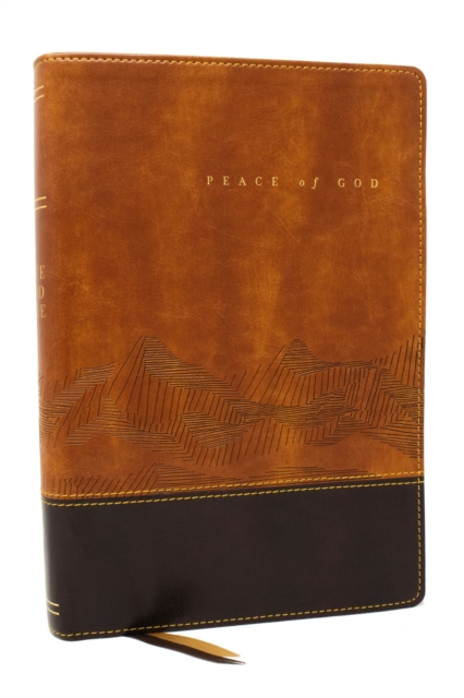 Peace of God Bible: Discover and Experience God''s Shalom Throughout the Bible (NKJV, Brown Leathersoft, Red Letter, Comfort Print)