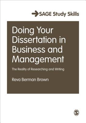 Doing Your Dissertation in Business and Management