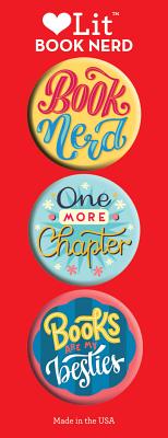 Book Nerd 3 Badge Set
