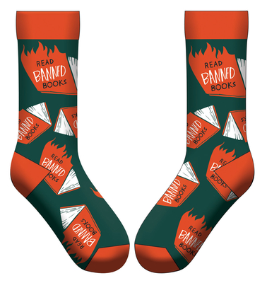 Banned Books Socks (flames)