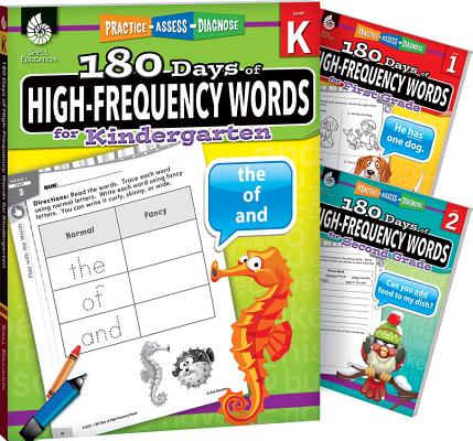 180 Days™: High Frequency Words for K-2, 3-Book Set