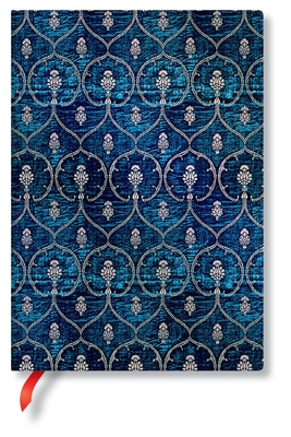Blue Velvet Midi Lined Softcover Journal, 176pg, 100GSM, Velvet Dalmatic Collection by Paperblanks (Blue Velvet)
