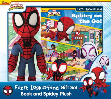 Disney Junior Marvel Spidey & His Amazing Friends First LF Book Box Plush Gift Set