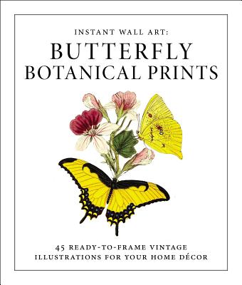 Instant Wall Art - Butterfly Botanical Prints