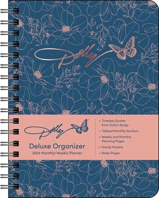 Dolly Parton Deluxe Organizer 2024 Hardcover Monthly/Weekly Planner Calendar