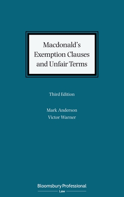 Macdonald's Exemption Clauses and Unfair Terms