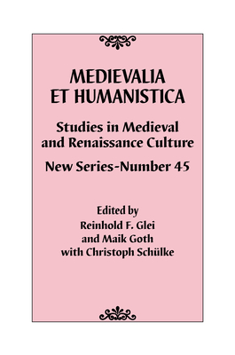 Medievalia et Humanistica, No. 45