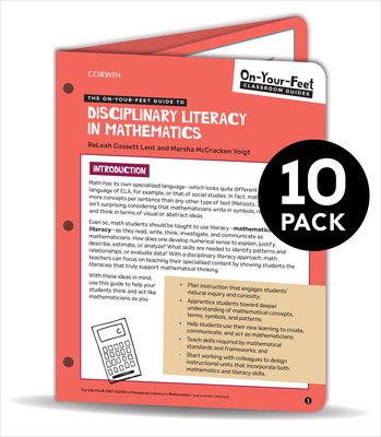 BUNDLE: Lent: The On-Your-Feet Guide to Disciplinary Literacy in Math: 10 Pack