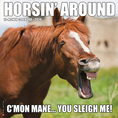 Horsin' Around 2024 12 X 12 Wall Calendar