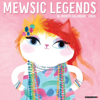 Mewsic Legends 2024 12 X 12 Wall Calendar