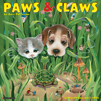 Gary Patterson's Paws N Claws 2024 12 X 12 Wall Calendar