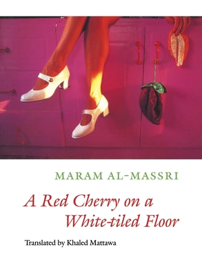 A Red Cherry on a White-tiled Floor