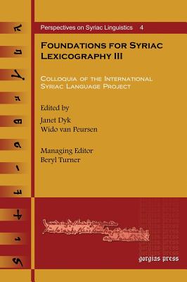 Foundations for Syriac Lexicography III