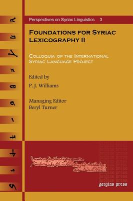 Foundations for Syriac Lexicography II