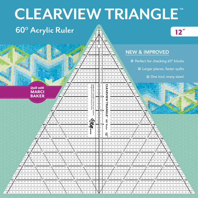 Clearview Triangle (TM) 60 Degrees Acrylic Ruler - 12"