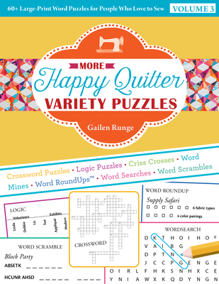 More Happy Quilter Variety Puzzles-Volume 3