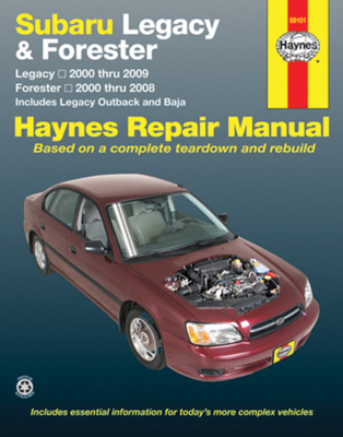 Subaru Legacy & Forester covering Legacy (2000-2009) & Forester (2000-2008), inc. Legacy Outback & Baja Haynes Repair Manual (USA)