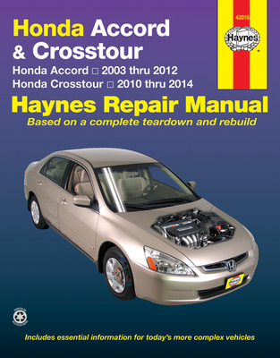 Honda Accord (2003-2012) & Crosstour (2010-2014) Haynes Repair Manual (USA)