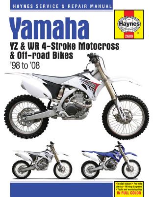 Yamaha YZ & WR 4-stroke Motocross Bikes (98 - 08) Haynes Repair Manual