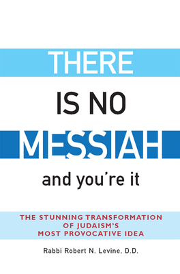 There Is No Messiah-and You're It