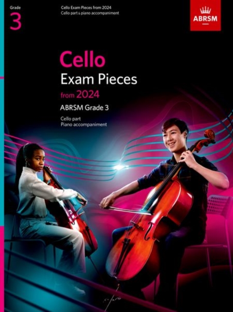 Cello Exam Pieces from 2024, ABRSM Grade 3, Cello Part & Piano Accompaniment