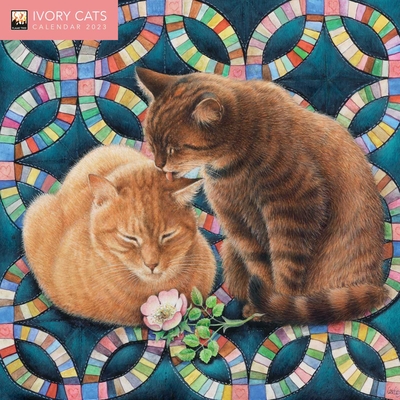 Ivory Cats by Lesley Anne Ivory Mini Wall Calendar 2023 (Art Calendar)