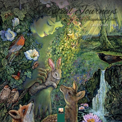 Celestial Journeys by Josephine Wall Mini Wall Calendar 2024 (Art Calendar)