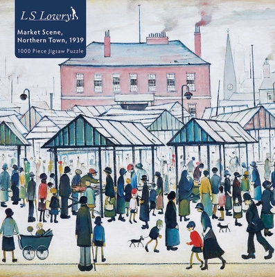 Adult Jigsaw Puzzle L.S. Lowry: Market Scene, Northern Town, 1939