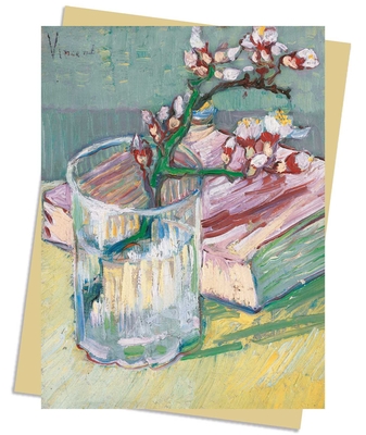 Vincent van Gogh: Flowering Almond Branch in a Glass with a Book Greeting Card Pack