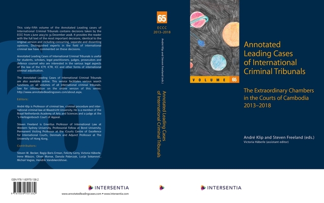 Annotated Leading Cases of International Criminal Tribunals - volume 65