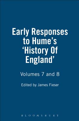 Early Responses to Hume's 'History Of England'