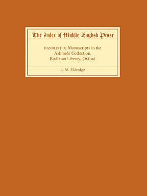 The Index of Middle English Prose, Handlist IX