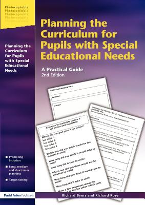 Planning the Curriculum for Pupils with Special Educational Needs