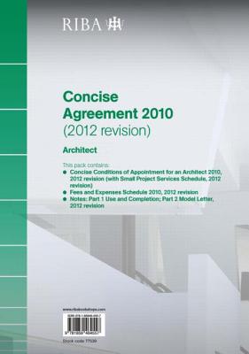 RIBA Concise Agreement 2010 (2012 Revision): Architect