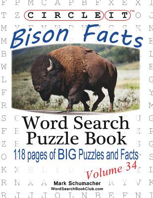 Circle It, Bison Facts, Word Search, Puzzle Book