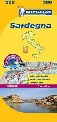 Sardinia - Michelin Local Map 366