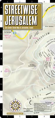 Streetwise Jerusalem Map - Laminated City Center Street Map of Jerusalem, Israel