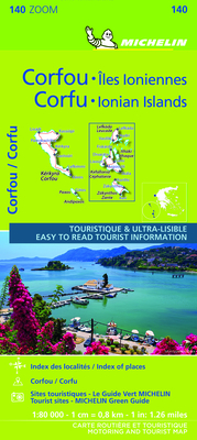 Corfu & the Ionian Islands - Michelin Zoom Map 140