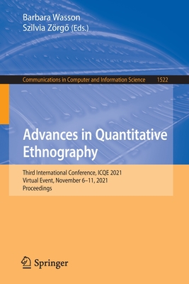 Advances in Quantitative Ethnography