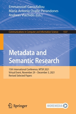 Metadata and Semantic Research