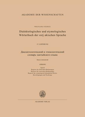 Dialektologisches und etymologisches Wörterbuch der ostjakischen Sprache 15. Lieferung (Abschluß)