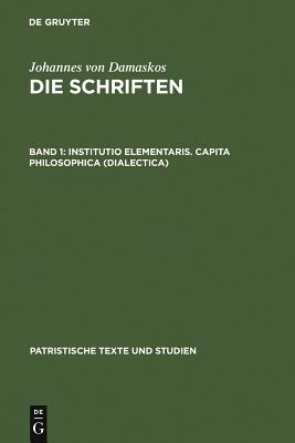 Institutio Elementaris. Capita Philosophica (Dialectica)