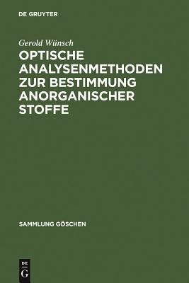 Optische Analysenmethoden Zur Bestimmung Anorganischer Stoffe