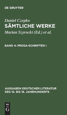 Prosa-schriften I
