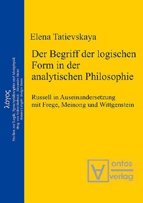 Begriff der logischen Form in der Analytischen Philosophie