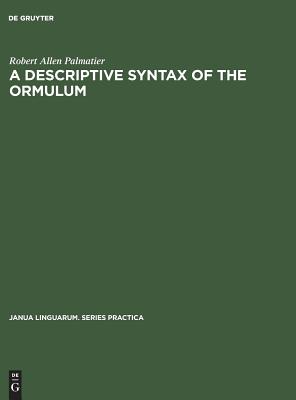 A descriptive syntax of the Ormulum