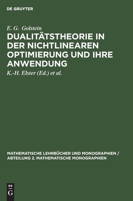 Dualitätstheorie in Der Nichtlinearen Optimierung Und Ihre Anwendung