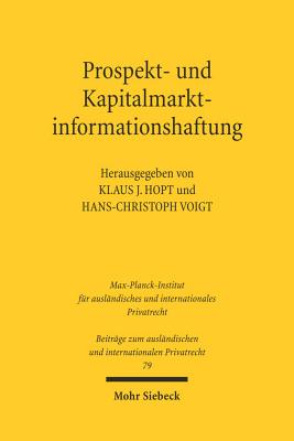 Prospekt- und Kapitalmarktinformationshaftung